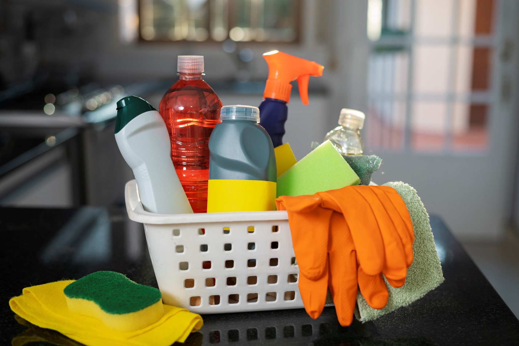 Cleaning supplies and professional equipment